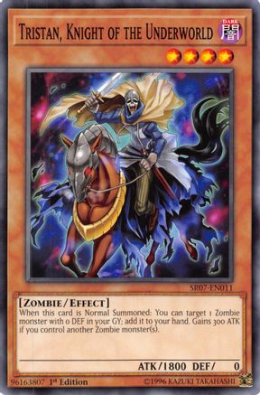 Tristan, Knight of the Underworld (SR07-EN011) - Structure Deck: Zombie Horde 1st Edition Structure Deck: Zombie Horde Yugioh Single  Squirtle Squad Card Shop.
