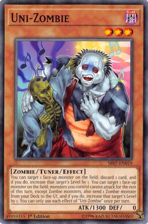 Uni-Zombie (SR07-EN019) - Structure Deck: Zombie Horde 1st Edition Structure Deck: Zombie Horde Yugioh Single  Squirtle Squad Card Shop.