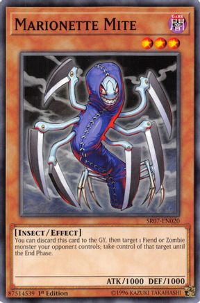 Marionette Mite (SR07-EN020) - Structure Deck: Zombie Horde 1st Edition Structure Deck: Zombie Horde Yugioh Single  Squirtle Squad Card Shop.