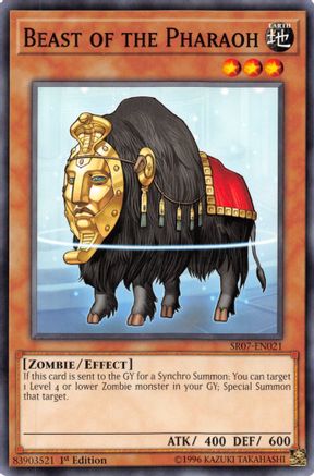 Beast of the Pharaoh (SR07-EN021) - Structure Deck: Zombie Horde 1st Edition Structure Deck: Zombie Horde Yugioh Single  Squirtle Squad Card Shop.