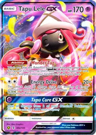 Tapu Lele GX - 60a/145/145  - Holofoil Alternate Art Promos - Promo Alternate Art Promos Pokemon Single  Squirtle Squad Card Shop.