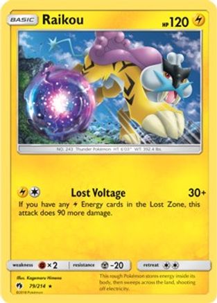 Raikou - 79/214 (SM Lost Thunder)/214  - Holofoil Deck Exclusives - Holo Rare Deck Exclusives Pokemon Single  Squirtle Squad Card Shop.