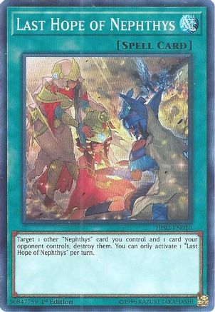 Last Hope of Nephthys (HISU-EN010) - Hidden Summoners 1st Edition Hidden Summoners Yugioh Single  Squirtle Squad Card Shop.