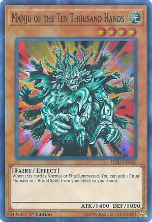 Manju of the Ten Thousand Hands (HISU-EN047) - Hidden Summoners 1st Edition Hidden Summoners Yugioh Single  Squirtle Squad Card Shop.