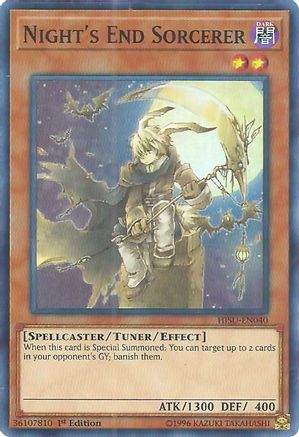 Night's End Sorcerer (HISU-EN040) - Hidden Summoners 1st Edition Hidden Summoners Yugioh Single  Squirtle Squad Card Shop.