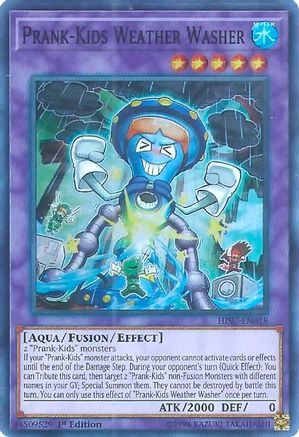 Prank-Kids Weather Washer (HISU-EN018) - Hidden Summoners 1st Edition Hidden Summoners Yugioh Single  Squirtle Squad Card Shop.