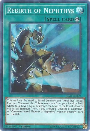 Rebirth of Nephthys (HISU-EN009) - Hidden Summoners 1st Edition Hidden Summoners Yugioh Single  Squirtle Squad Card Shop.