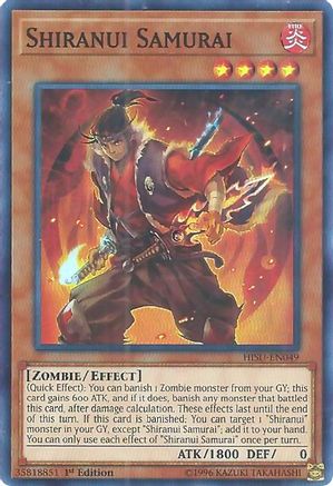 Shiranui Samurai (HISU-EN049) - Hidden Summoners 1st Edition Hidden Summoners Yugioh Single  Squirtle Squad Card Shop.