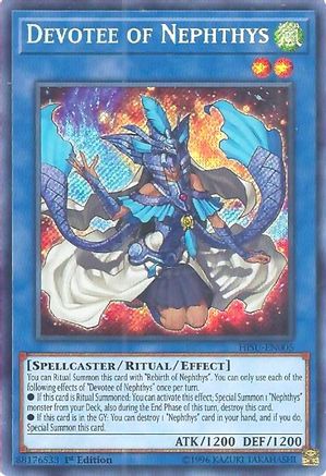 Devotee of Nephthys (HISU-EN005) - Hidden Summoners 1st Edition Hidden Summoners Yugioh Single  Squirtle Squad Card Shop.