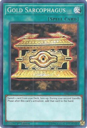 Gold Sarcophagus (HISU-EN051) - Hidden Summoners 1st Edition Hidden Summoners Yugioh Single  Squirtle Squad Card Shop.