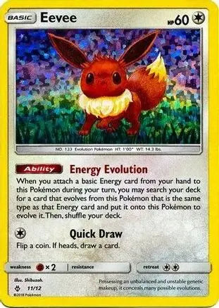 Eevee 11/12 – McDonald’s Collection 2018 – Confetti Holofoil McDonald's Promos 2018 Pokemon Single  Squirtle Squad Card Shop.