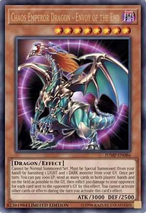 Chaos Emperor Dragon - Envoy of the End (JUMP-EN086) - Shonen Jump Magazine Promos Limited Shonen Jump Magazine Promos Yugioh Single  Squirtle Squad Card Shop.
