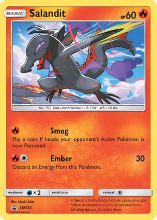 Salandit - SM154  - Holofoil SM Promos - Promo SM Promos Pokemon Single  Squirtle Squad Card Shop.