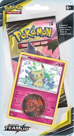 Team Up Single Pack Blister [Mimikyu] SM - Team Up Pokemon Sealed  Squirtle Squad Card Shop.