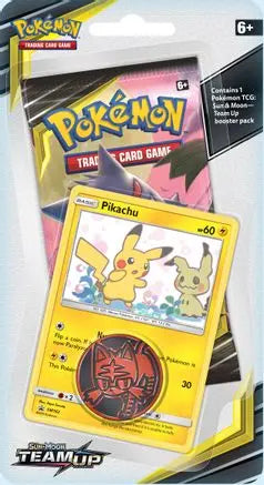 Team Up Single Pack Blister [Pikachu] SM - Team Up Pokemon Sealed  Squirtle Squad Card Shop.