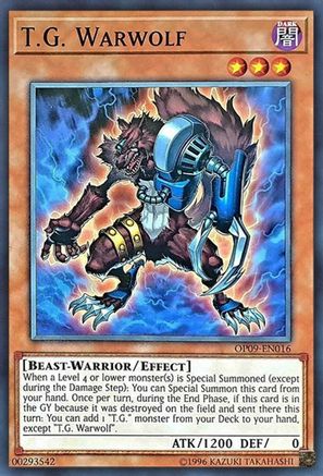 T.G. Warwolf (OP09-EN016) - OTS Tournament Pack 9 Unlimited OTS Tournament Pack 9 Yugioh Single  Squirtle Squad Card Shop.