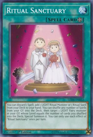 Ritual Sanctuary (LED4-EN022) - Legendary Duelists: Sisters of the Rose 1st Edition Legendary Duelists: Sisters of the Rose Yugioh Single  Squirtle Squad Card Shop.