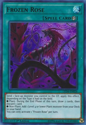 Frozen Rose (LED4-EN026) - Legendary Duelists: Sisters of the Rose 1st Edition Legendary Duelists: Sisters of the Rose Yugioh Single  Squirtle Squad Card Shop.