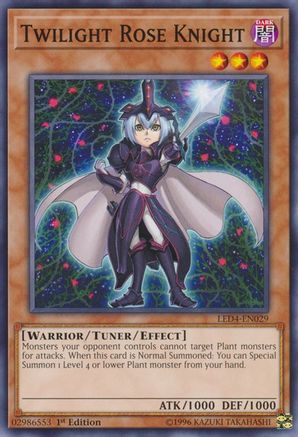 Twilight Rose Knight (LED4-EN029) - Legendary Duelists: Sisters of the Rose 1st Edition Legendary Duelists: Sisters of the Rose Yugioh Single  Squirtle Squad Card Shop.