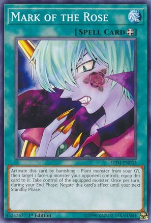 Mark of the Rose (LED4-EN033) - Legendary Duelists: Sisters of the Rose 1st Edition Legendary Duelists: Sisters of the Rose Yugioh Single  Squirtle Squad Card Shop.