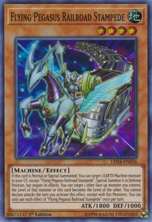 Flying Pegasus Railroad Stampede (LED4-EN036) - Legendary Duelists: Sisters of the Rose 1st Edition Legendary Duelists: Sisters of the Rose Yugioh Single  Squirtle Squad Card Shop.