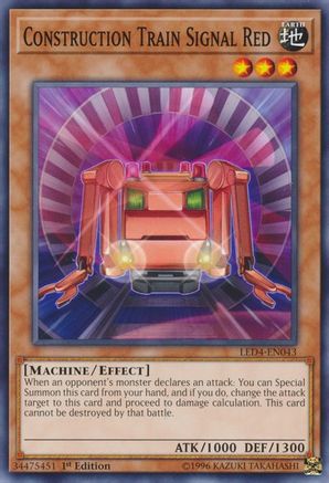 Construction Train Signal Red (LED4-EN043) - Legendary Duelists: Sisters of the Rose 1st Edition Legendary Duelists: Sisters of the Rose Yugioh Single  Squirtle Squad Card Shop.
