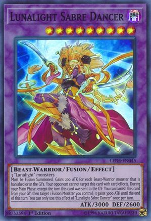 Lunalight Sabre Dancer (LED4-EN045) - Legendary Duelists: Sisters of the Rose 1st Edition Legendary Duelists: Sisters of the Rose Yugioh Single  Squirtle Squad Card Shop.