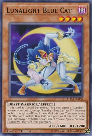 Lunalight Blue Cat (LED4-EN050) - Legendary Duelists: Sisters of the Rose 1st Edition Legendary Duelists: Sisters of the Rose Yugioh Single  Squirtle Squad Card Shop.
