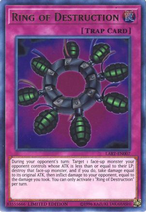 Ring of Destruction (LART-EN007) - The Lost Art Promotion Limited The Lost Art Promotion Yugioh Single  Squirtle Squad Card Shop.
