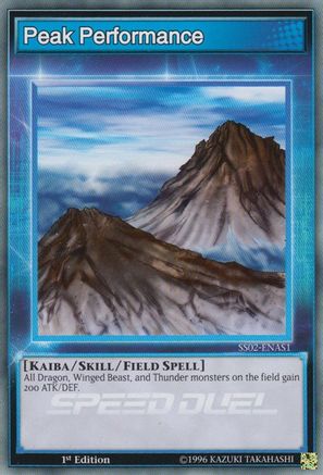 Peak Performance (SS02-ENAS1) - Speed Duel Decks: Duelists of Tomorrow 1st Edition Speed Duel Decks: Duelists of Tomorrow Yugioh Single  Squirtle Squad Card Shop.