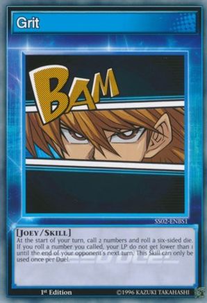 Grit (SS02-ENBS1) - Speed Duel Decks: Duelists of Tomorrow 1st Edition Speed Duel Decks: Duelists of Tomorrow Yugioh Single  Squirtle Squad Card Shop.