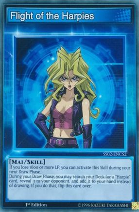 Flight of the Harpies (SS02-ENCS2) - Speed Duel Decks: Duelists of Tomorrow 1st Edition Speed Duel Decks: Duelists of Tomorrow Yugioh Single  Squirtle Squad Card Shop.