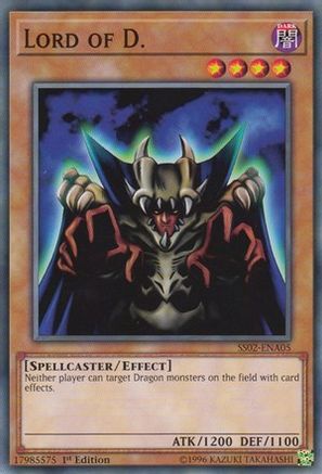 Lord of D. (SS02-ENA05) - Speed Duel Decks: Duelists of Tomorrow 1st Edition Speed Duel Decks: Duelists of Tomorrow Yugioh Single  Squirtle Squad Card Shop.