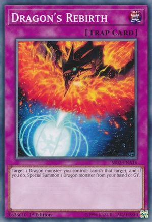 Dragon's Rebirth (SS02-ENA16) - Speed Duel Decks: Duelists of Tomorrow 1st Edition Speed Duel Decks: Duelists of Tomorrow Yugioh Single  Squirtle Squad Card Shop.