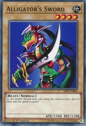 Alligator's Sword (SS02-ENB05) - Speed Duel Decks: Duelists of Tomorrow 1st Edition Speed Duel Decks: Duelists of Tomorrow Yugioh Single  Squirtle Squad Card Shop.