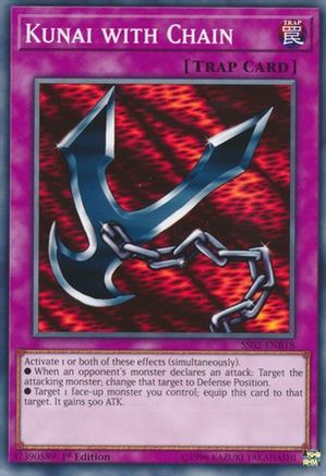 Kunai with Chain (SS02-ENB18) - Speed Duel Decks: Duelists of Tomorrow 1st Edition Speed Duel Decks: Duelists of Tomorrow Yugioh Single  Squirtle Squad Card Shop.