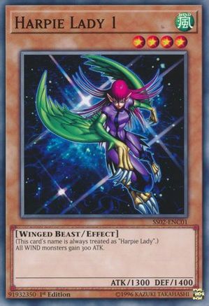 Harpie Lady 1 (SS02-ENC01) - Speed Duel Decks: Duelists of Tomorrow 1st Edition Speed Duel Decks: Duelists of Tomorrow Yugioh Single  Squirtle Squad Card Shop.