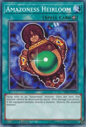 Amazoness Heirloom (SS02-ENC14) - Speed Duel Decks: Duelists of Tomorrow 1st Edition Speed Duel Decks: Duelists of Tomorrow Yugioh Single  Squirtle Squad Card Shop.