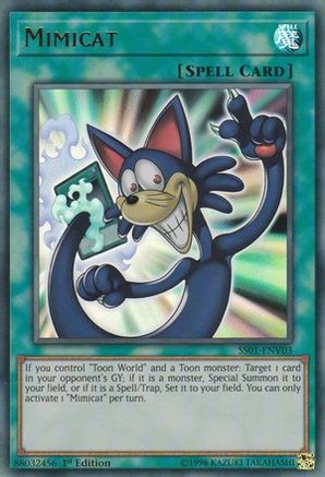 Mimicat (SS01-ENV03) - Speed Duel Decks: Destiny Masters 1st Edition Speed Duel Decks: Destiny Masters Yugioh Single  Squirtle Squad Card Shop.