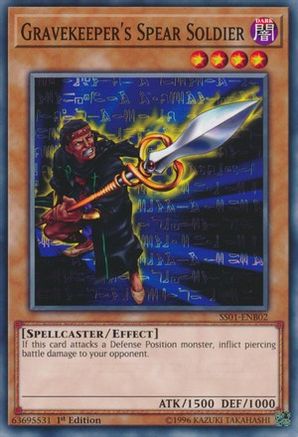 Gravekeeper's Spear Soldier (SS01-ENB02) - Speed Duel Decks: Destiny Masters 1st Edition Speed Duel Decks: Destiny Masters Yugioh Single  Squirtle Squad Card Shop.