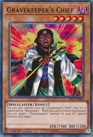 Gravekeeper's Chief (SS01-ENB04) - Speed Duel Decks: Destiny Masters 1st Edition Speed Duel Decks: Destiny Masters Yugioh Single  Squirtle Squad Card Shop.