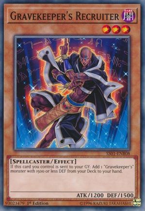 Gravekeeper's Recruiter (SS01-ENB08) - Speed Duel Decks: Destiny Masters 1st Edition Speed Duel Decks: Destiny Masters Yugioh Single  Squirtle Squad Card Shop.