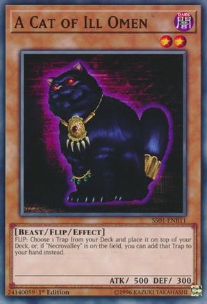A Cat of Ill Omen (SS01-ENB11) - Speed Duel Decks: Destiny Masters 1st Edition Speed Duel Decks: Destiny Masters Yugioh Single  Squirtle Squad Card Shop.