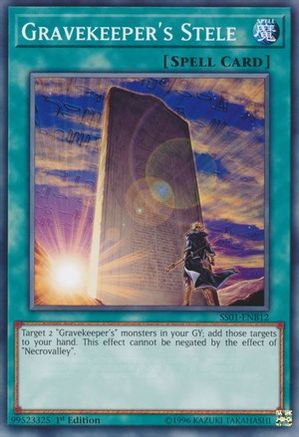 Gravekeeper's Stele (SS01-ENB12) - Speed Duel Decks: Destiny Masters 1st Edition Speed Duel Decks: Destiny Masters Yugioh Single  Squirtle Squad Card Shop.