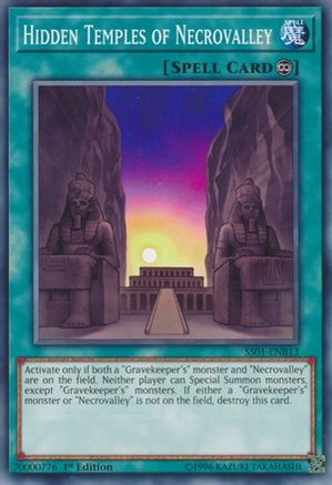 Hidden Temples of Necrovalley (SS01-ENB13) - Speed Duel Decks: Destiny Masters 1st Edition Speed Duel Decks: Destiny Masters Yugioh Single  Squirtle Squad Card Shop.
