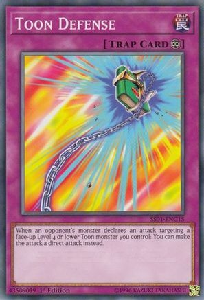 Toon Defense (SS01-ENC15) - Speed Duel Decks: Destiny Masters 1st Edition Speed Duel Decks: Destiny Masters Yugioh Single  Squirtle Squad Card Shop.