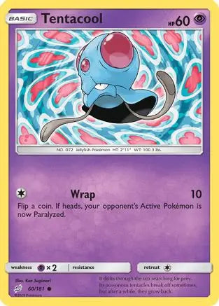 Tentacool 060  SM  Team Up - Common