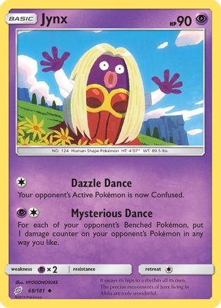 Jynx/181  - Reverse Holofoil SM  Team Up - Uncommon SM - Team Up Pokemon Single  Squirtle Squad Card Shop.