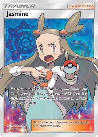 Jasmine (Full Art)  - Holofoil SM  Team Up - Ultra Rare SM - Team Up Pokemon Single  Squirtle Squad Card Shop.