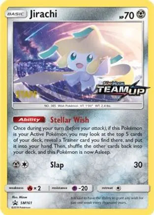 Jirachi - SM161 [Staff]  - Holofoil SM Promos - Promo